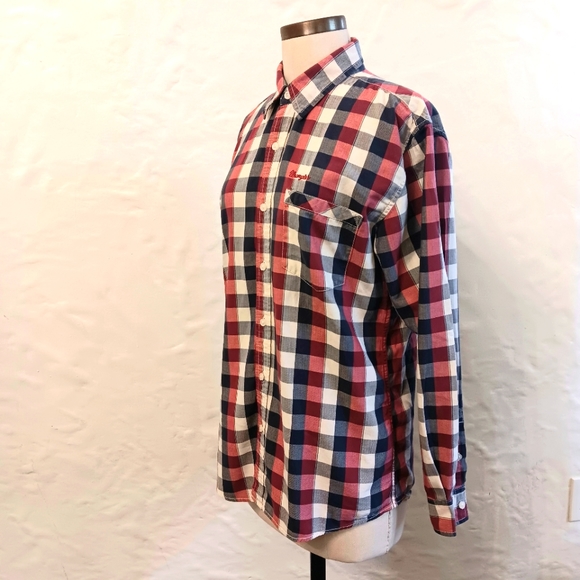 Wrangler Spirit of America large button up, plaid top. - Picture 5 of 14